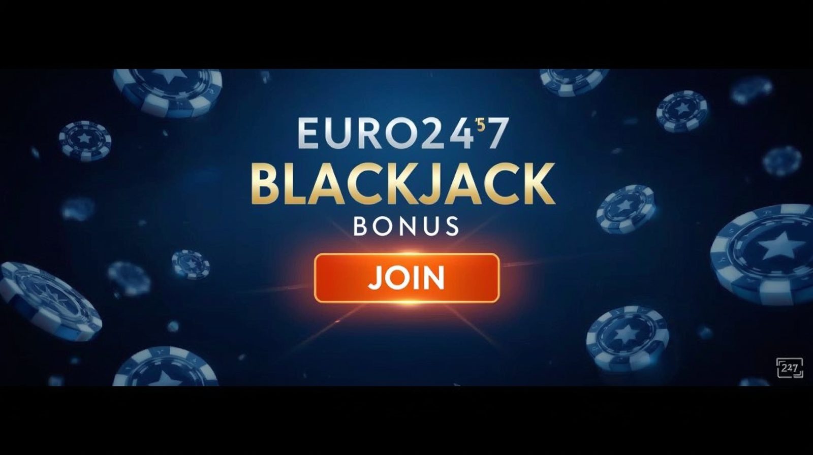 유로247 블랙잭 게임 선택 안내 배너